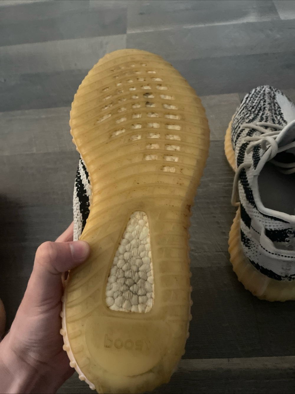 Yeezy Zebra Adidas Boost 350 V2 2017 Size 11 - Picture 5 of 7